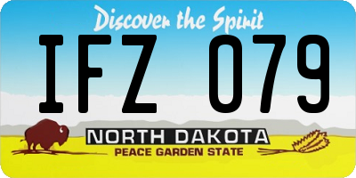ND license plate IFZ079