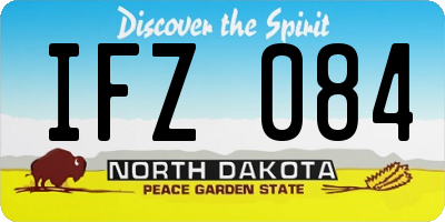 ND license plate IFZ084