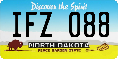 ND license plate IFZ088