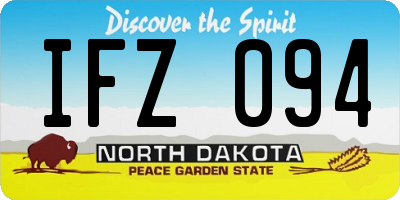 ND license plate IFZ094