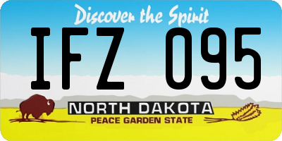 ND license plate IFZ095