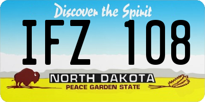 ND license plate IFZ108