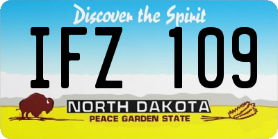 ND license plate IFZ109