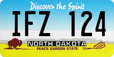 ND license plate IFZ124