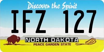 ND license plate IFZ127