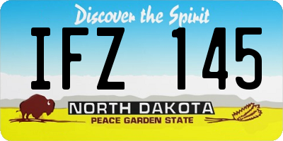 ND license plate IFZ145