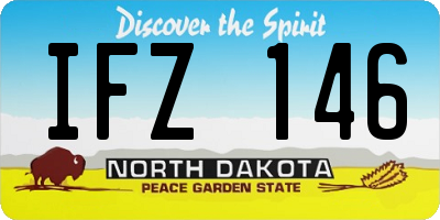 ND license plate IFZ146