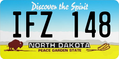 ND license plate IFZ148