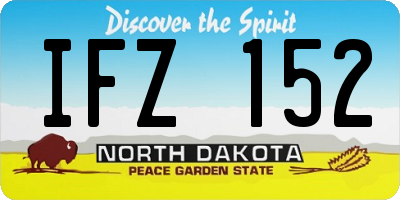 ND license plate IFZ152