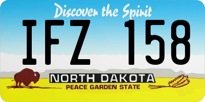 ND license plate IFZ158