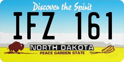 ND license plate IFZ161