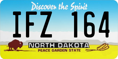 ND license plate IFZ164