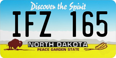 ND license plate IFZ165