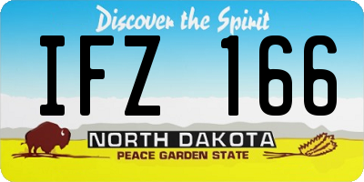 ND license plate IFZ166
