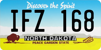 ND license plate IFZ168