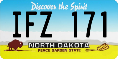 ND license plate IFZ171