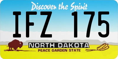 ND license plate IFZ175