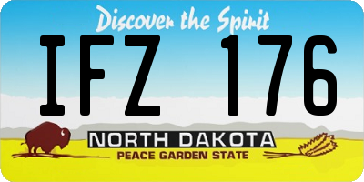 ND license plate IFZ176