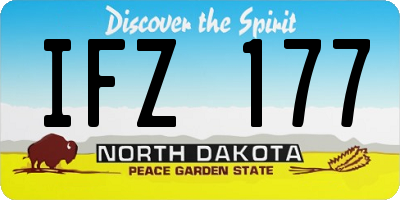 ND license plate IFZ177