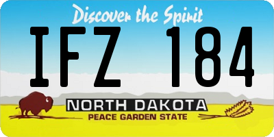 ND license plate IFZ184
