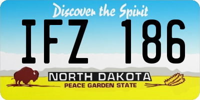 ND license plate IFZ186