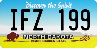 ND license plate IFZ199