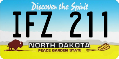 ND license plate IFZ211