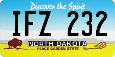 ND license plate IFZ232