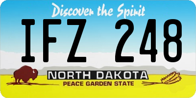 ND license plate IFZ248