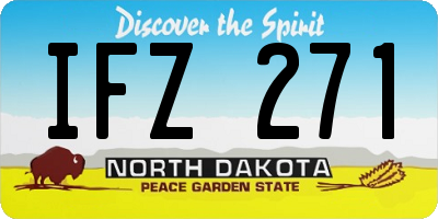 ND license plate IFZ271