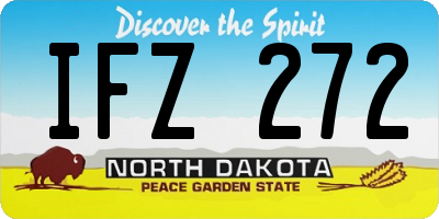 ND license plate IFZ272