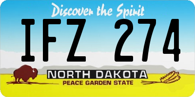 ND license plate IFZ274