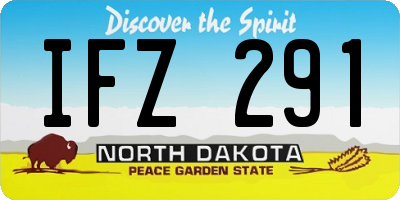 ND license plate IFZ291