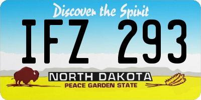 ND license plate IFZ293