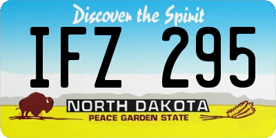ND license plate IFZ295