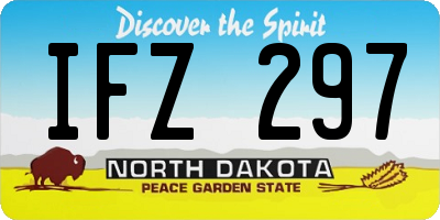 ND license plate IFZ297