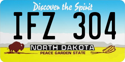 ND license plate IFZ304