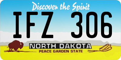 ND license plate IFZ306