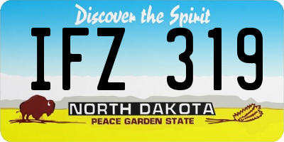 ND license plate IFZ319