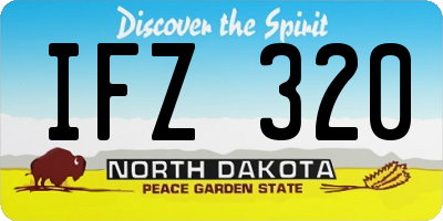 ND license plate IFZ320