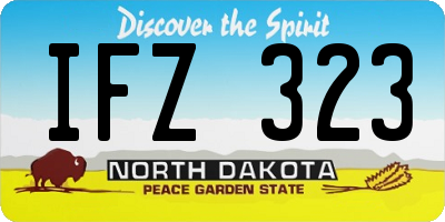 ND license plate IFZ323