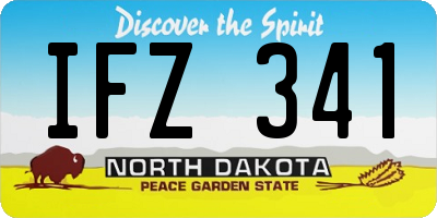 ND license plate IFZ341