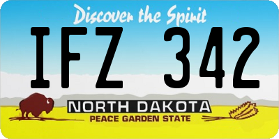 ND license plate IFZ342