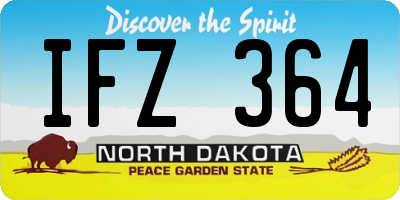 ND license plate IFZ364