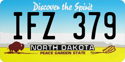 ND license plate IFZ379