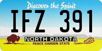 ND license plate IFZ391