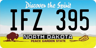 ND license plate IFZ395