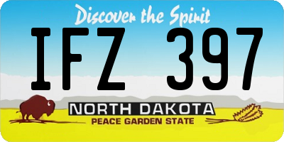 ND license plate IFZ397