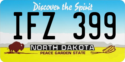 ND license plate IFZ399