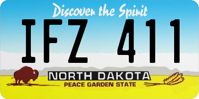 ND license plate IFZ411